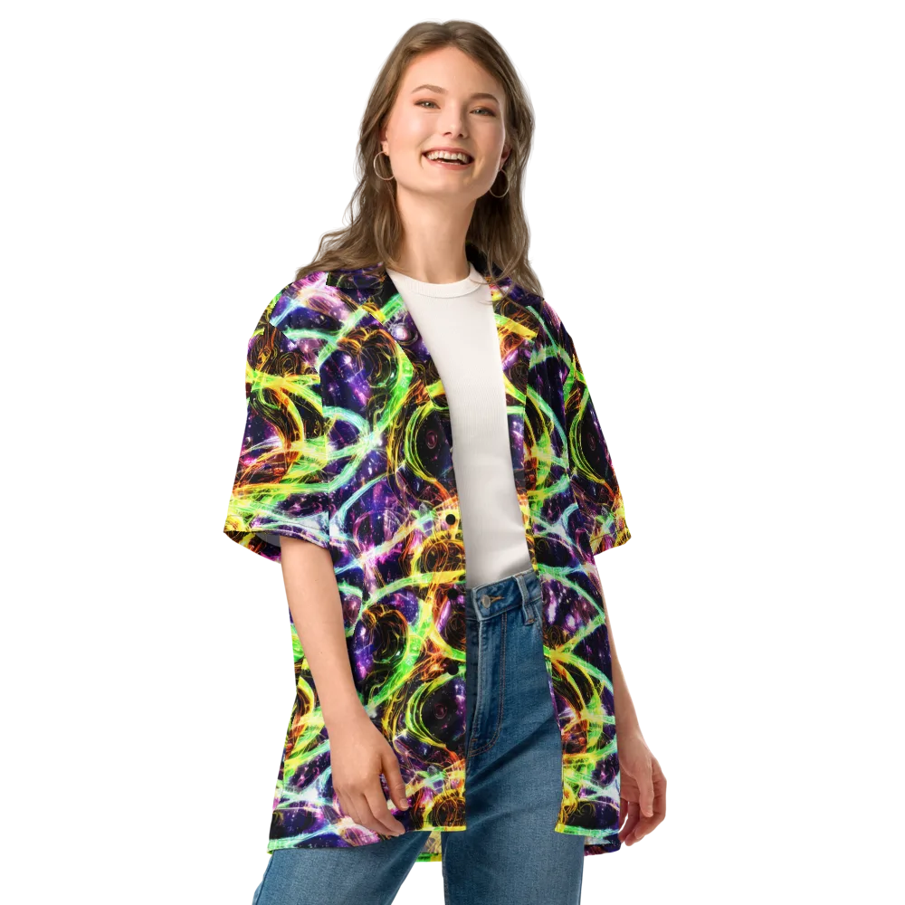 Prismatic Gravity on Button Shirt — Front
