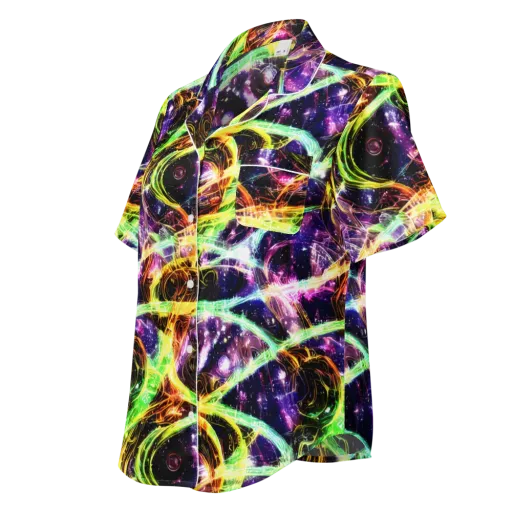 Prismatic Gravity on a Women's Short Sleeve Pajama Top