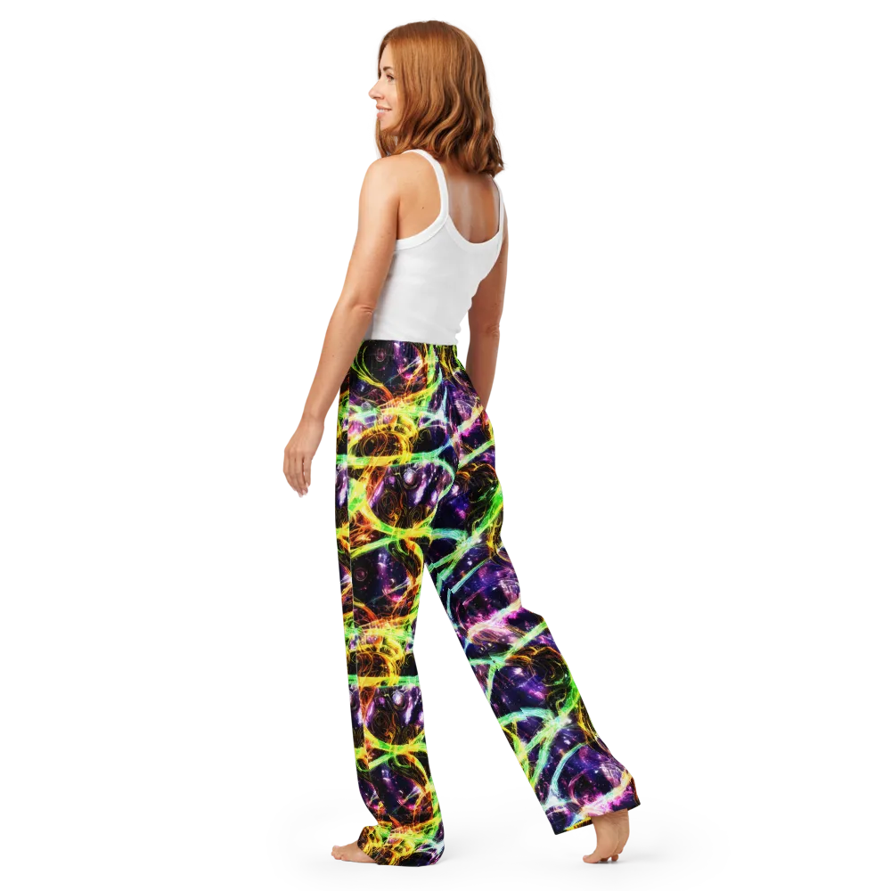 Prismatic Gravity on Women's Pajama Pants — Back