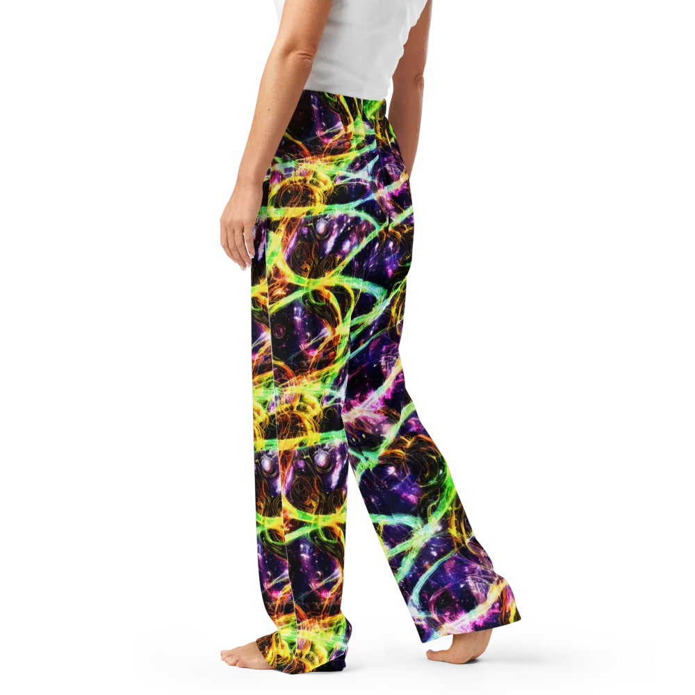 Prismatic Gravity on Women's Pajama Pants — Left