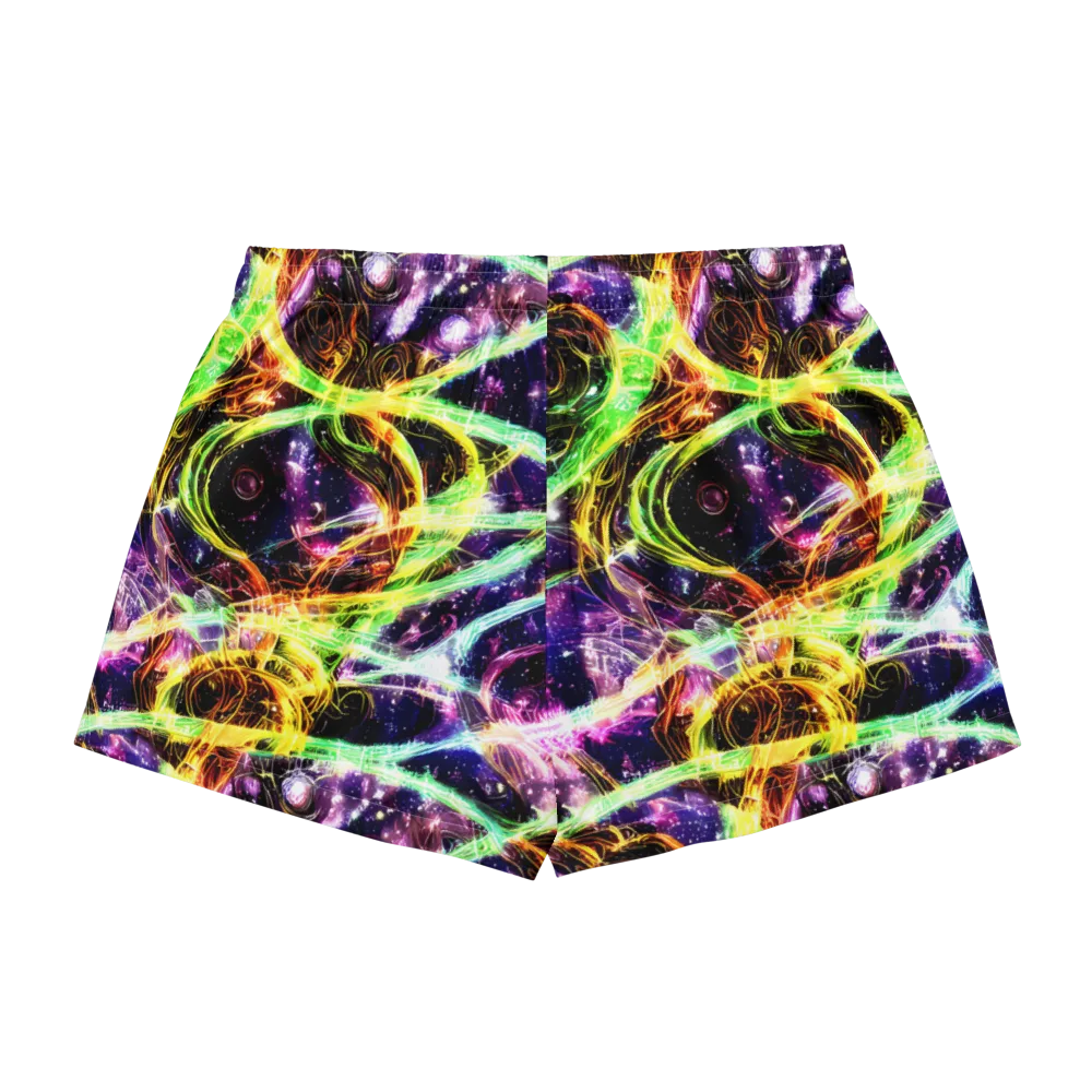 Prismatic Gravity on Women's Pajama Shorts — Back