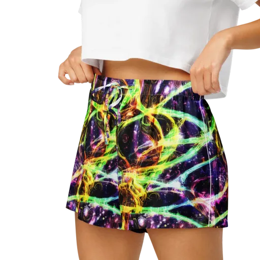 Prismatic Gravity on a Women's Pajama Shorts