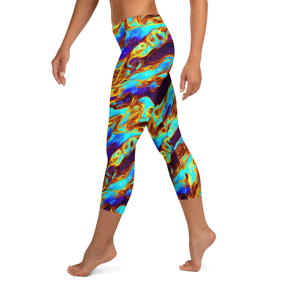 Liquid Supernova on Capri Leggings — Left