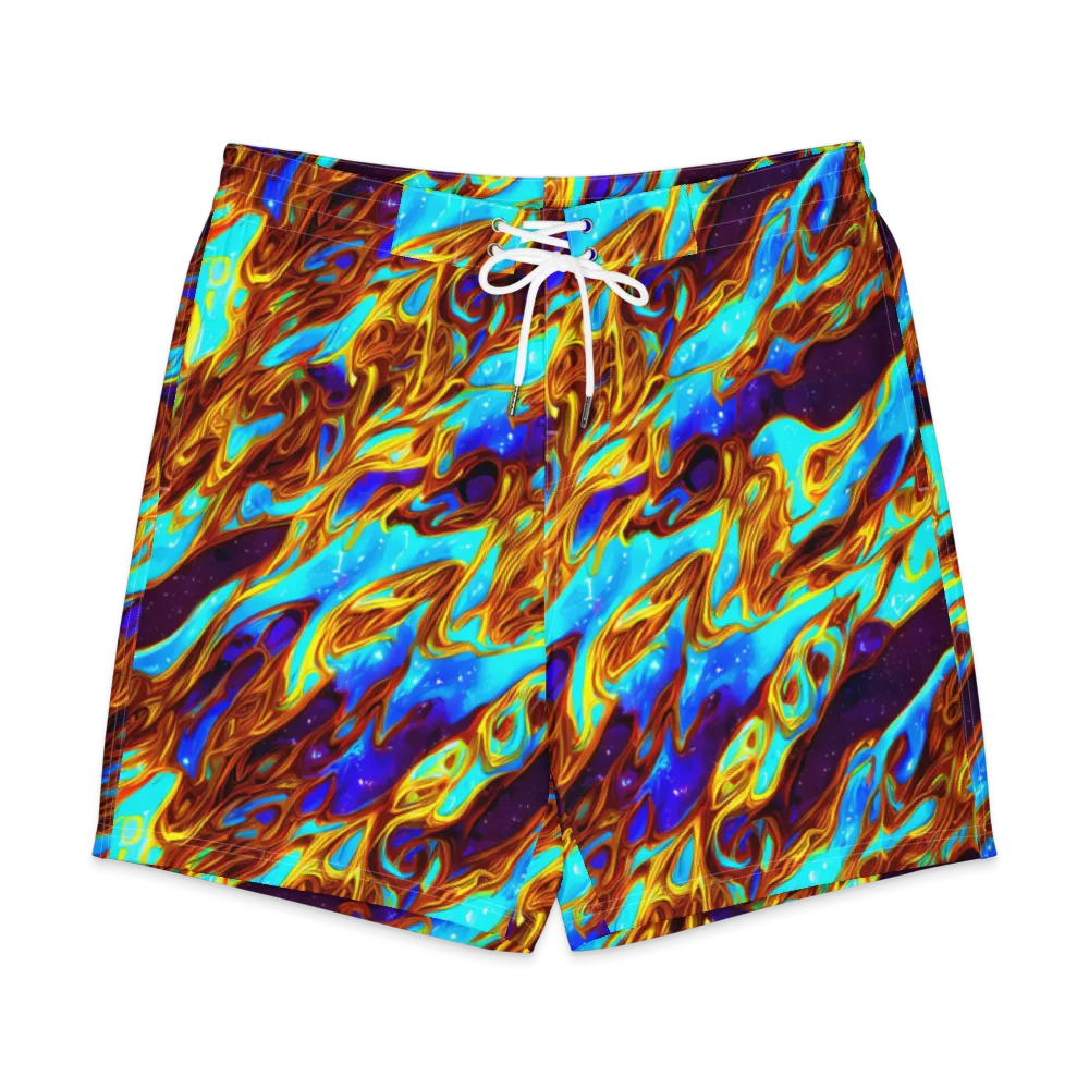 Liquid Supernova on Men's Board Shorts — Front