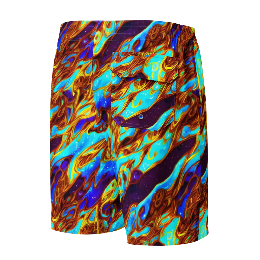 Liquid Supernova on Men's Board Shorts — Back