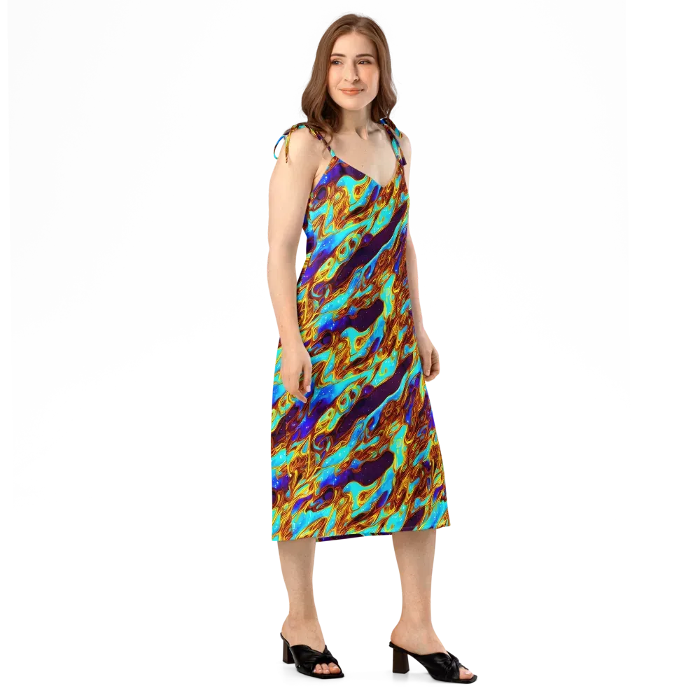 Liquid Supernova on Slip Dress — Right Front