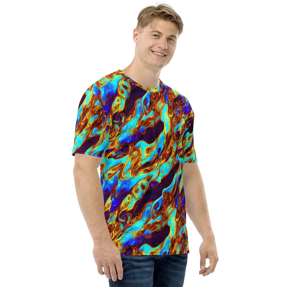 Liquid Supernova on Men's Crew Neck T-Shirt — Right