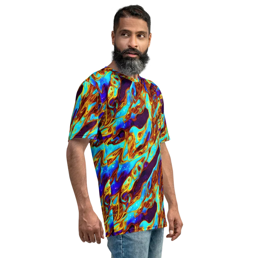 Liquid Supernova on Men's Crew Neck T-Shirt — Right