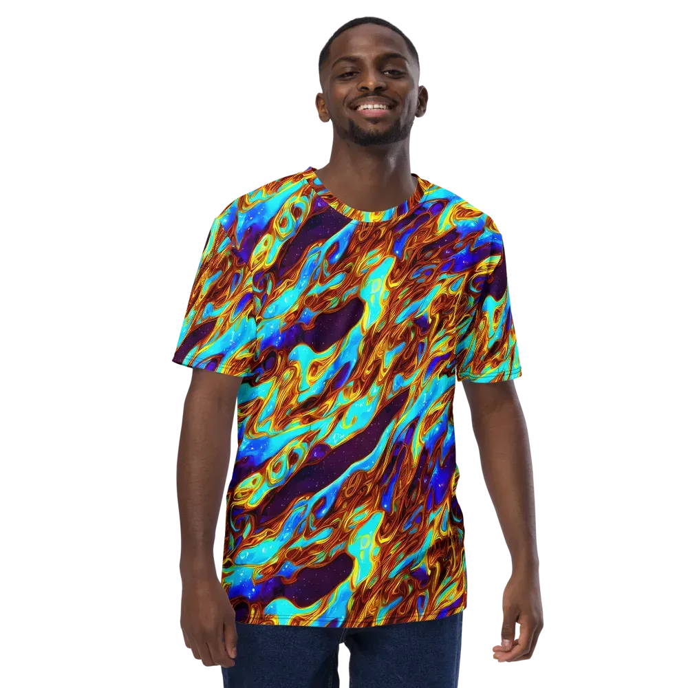 Liquid Supernova on Men's Crew Neck T-Shirt — Front