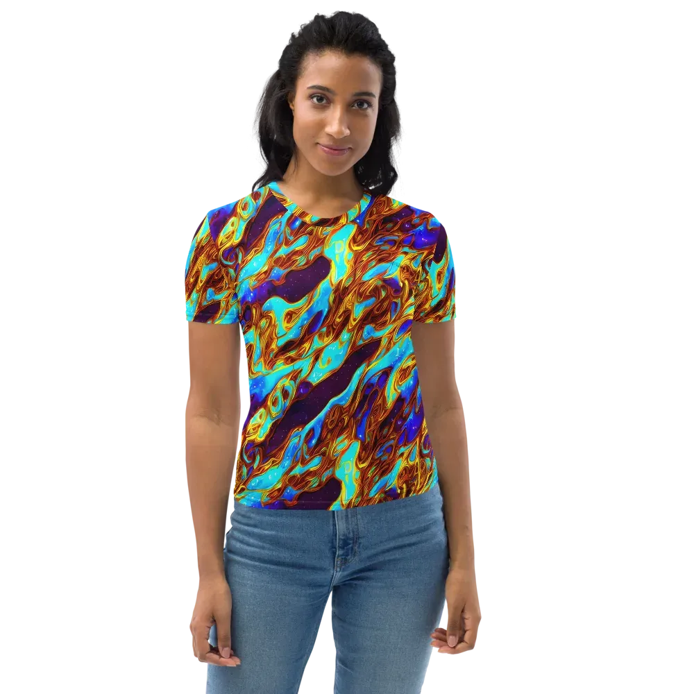Liquid Supernova on Women's Crew Neck T-Shirt — Front