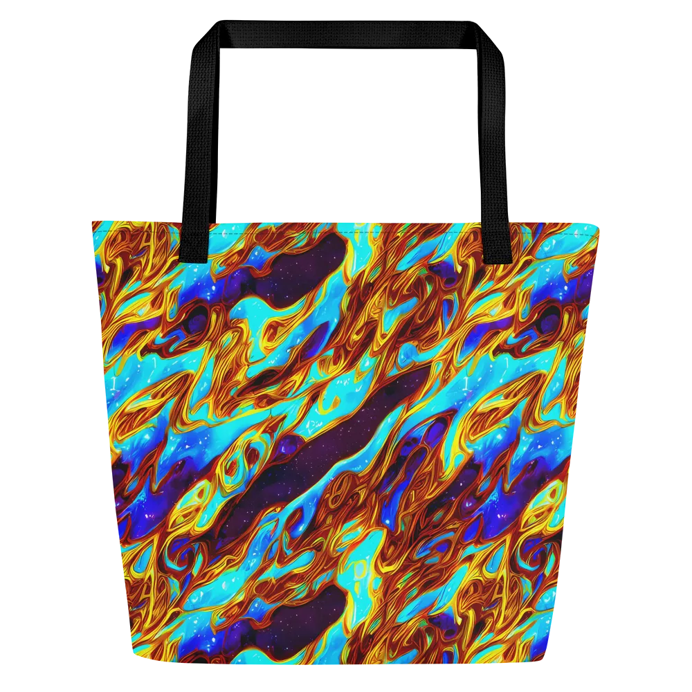 Liquid Supernova on Large Tote Bag W/ Pocket — Front