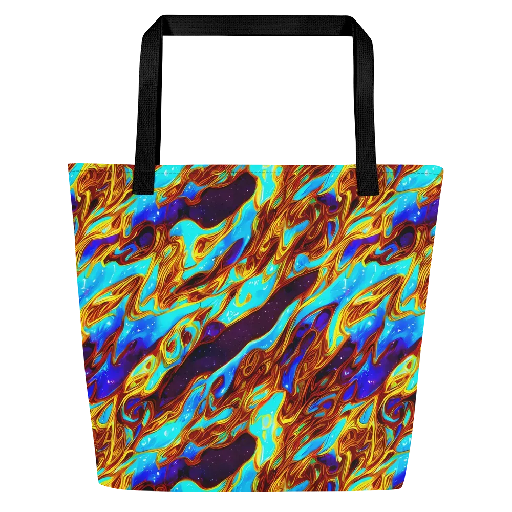 Liquid Supernova on Large Tote Bag W/ Pocket — Front