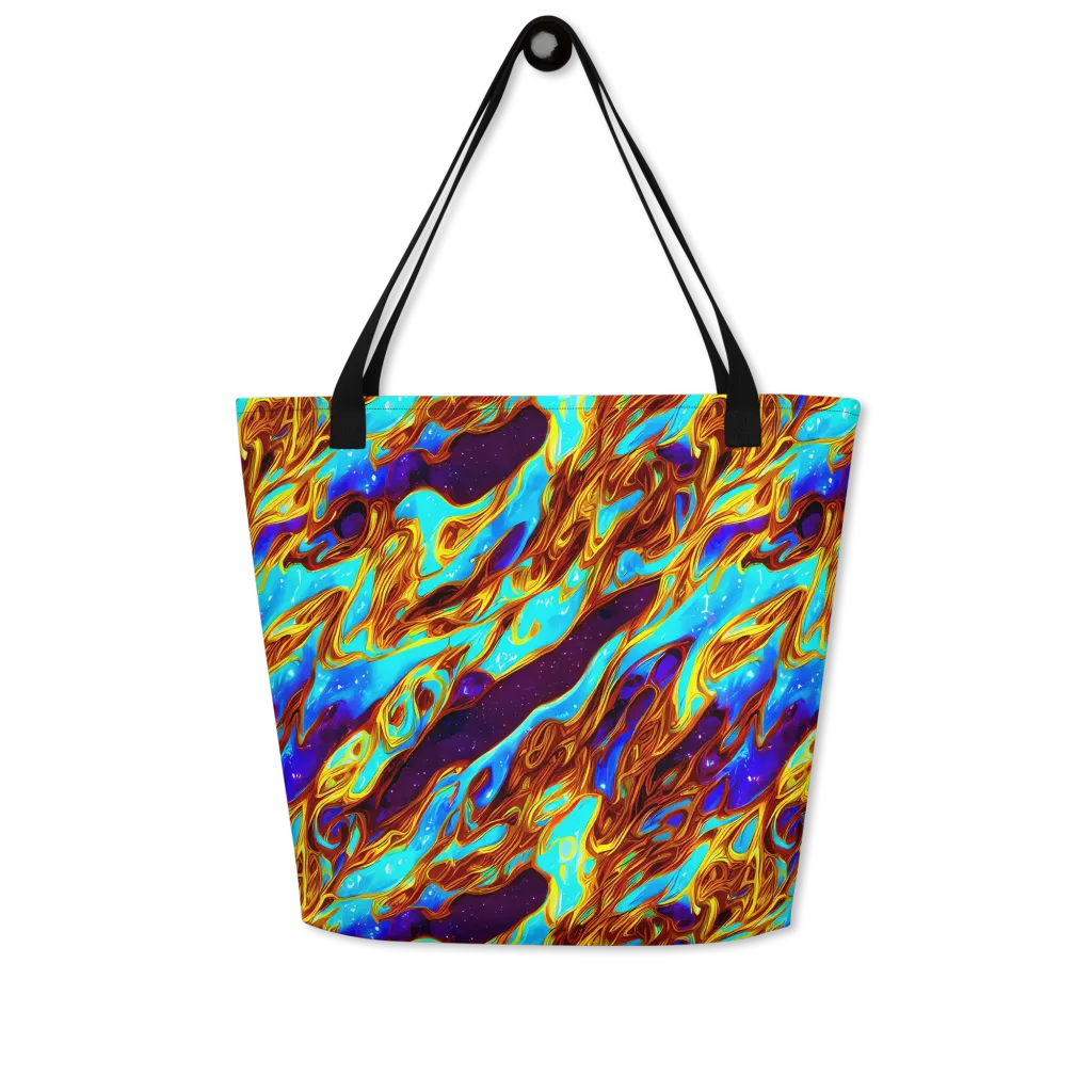 Liquid Supernova on Large Tote Bag W/ Pocket — Front