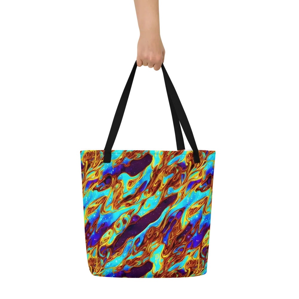 Liquid Supernova on Large Tote Bag W/ Pocket — Front