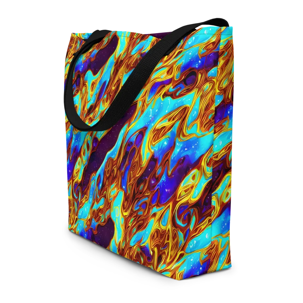Liquid Supernova on Large Tote Bag W/ Pocket — Front