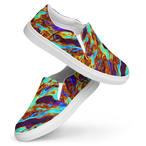 Liquid Supernova on a Women's Slip-On Canvas Shoes