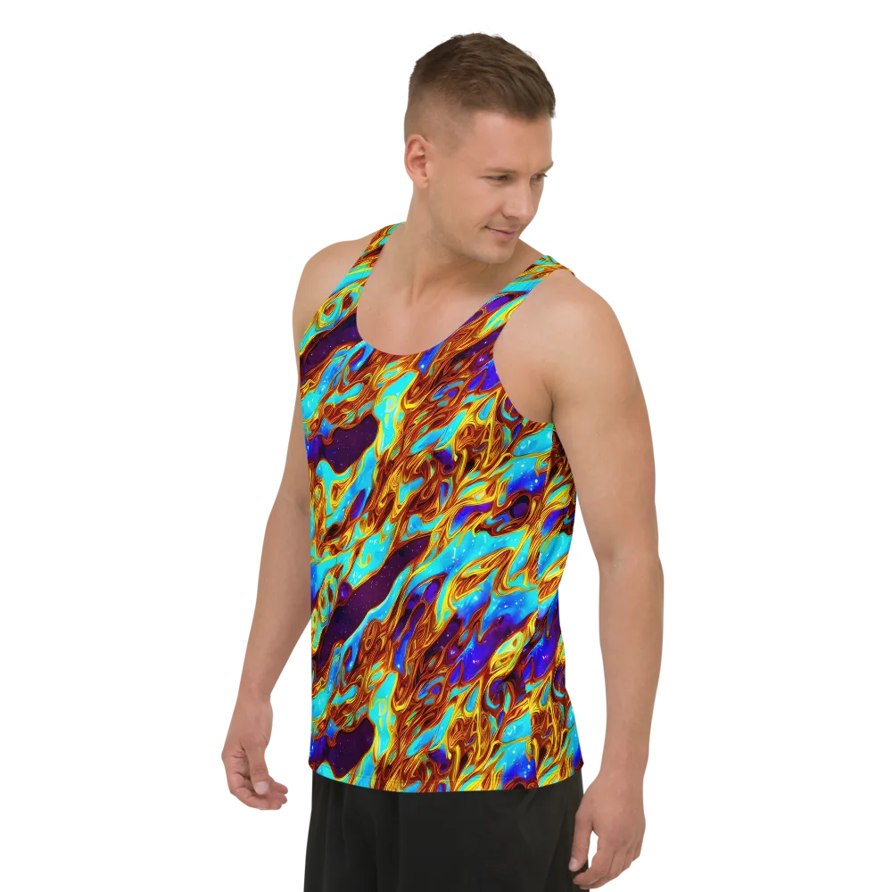 Liquid Supernova on Men's Tank Top — Left Front