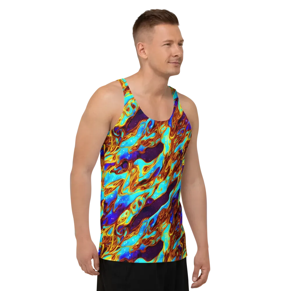Liquid Supernova on Men's Tank Top — Right Front
