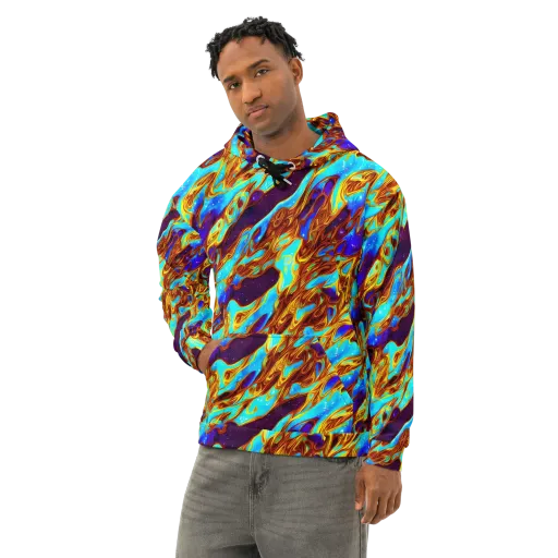 Liquid Supernova on a Cotton Hoodie