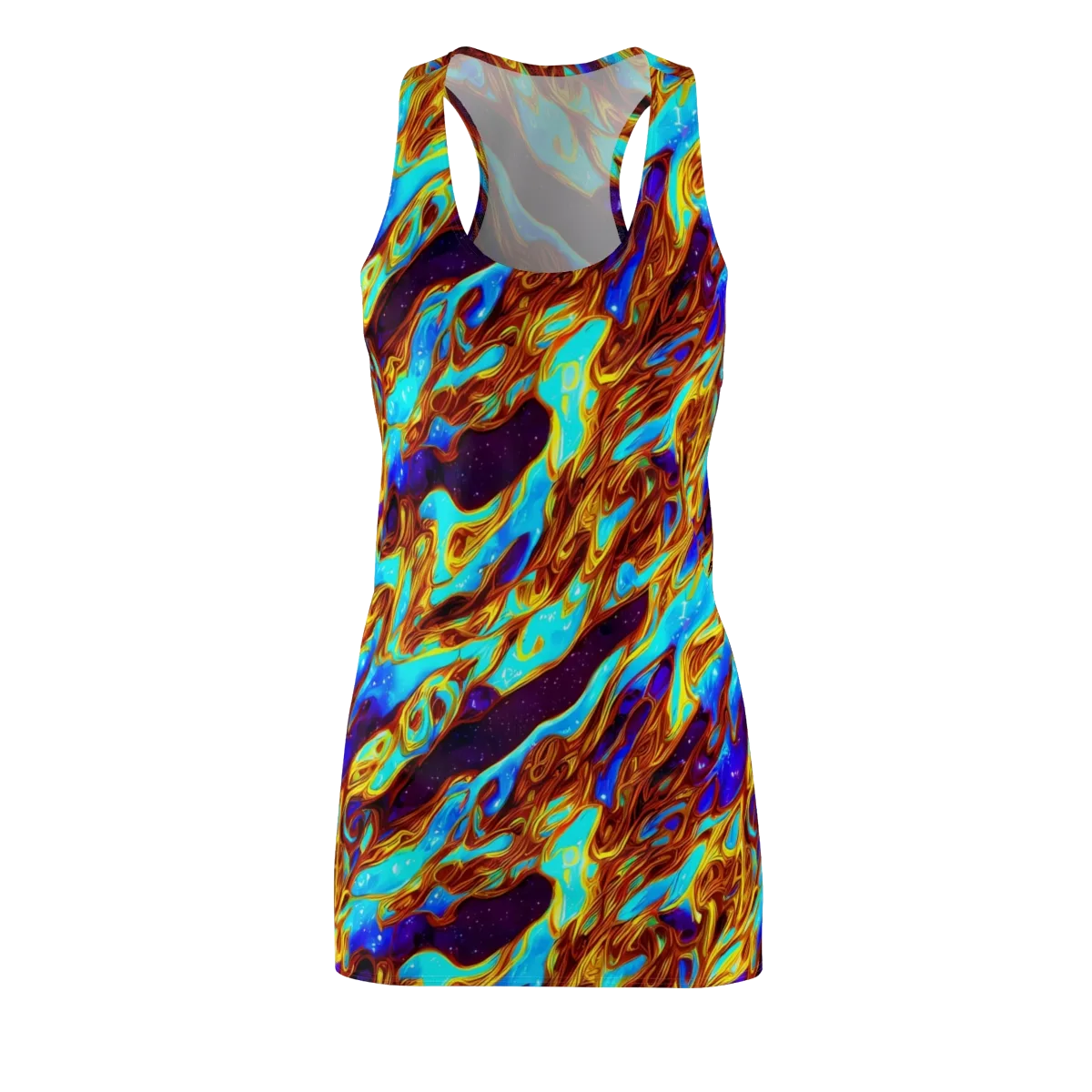 Liquid Supernova on Racerback Dress — Front