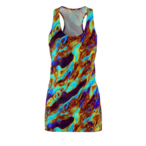 Liquid Supernova on a Racerback Dress