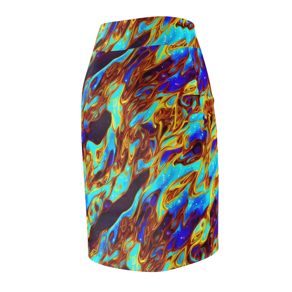 Liquid Supernova on Pencil Skirt — Back Side