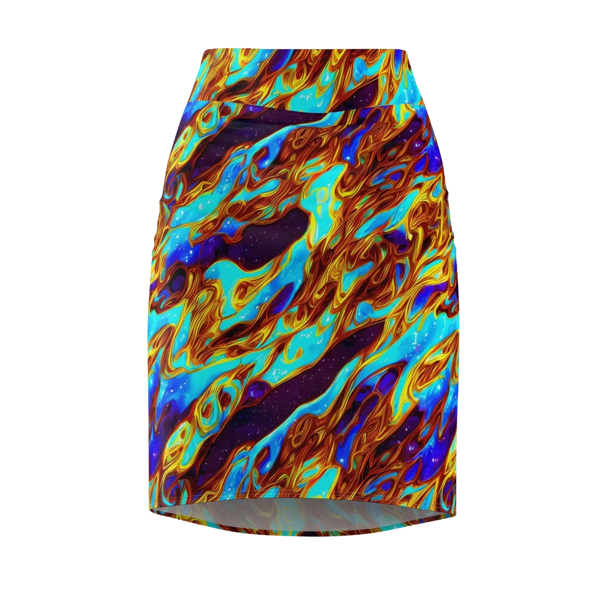Liquid Supernova on Pencil Skirt — Front