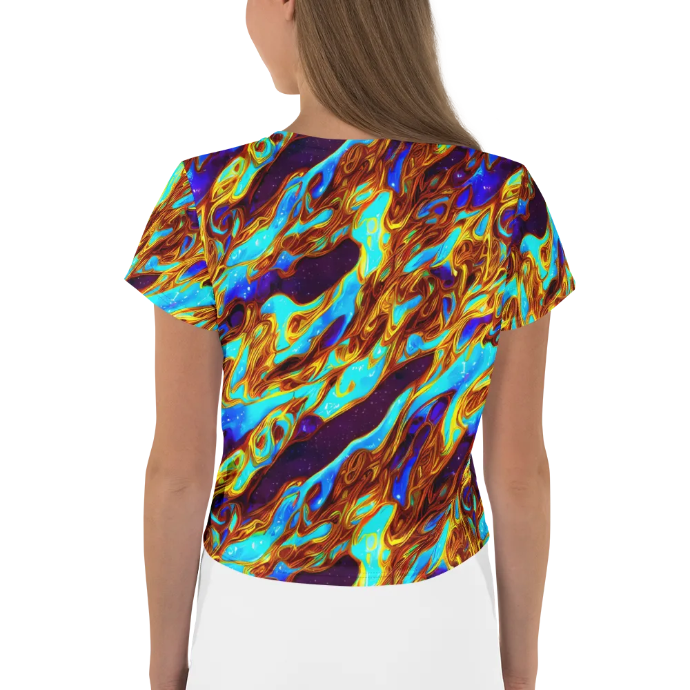 Liquid Supernova on Crop Tee — Back