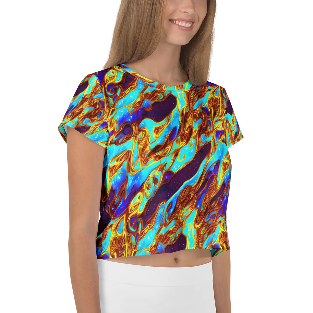 Liquid Supernova on Crop Tee — Right