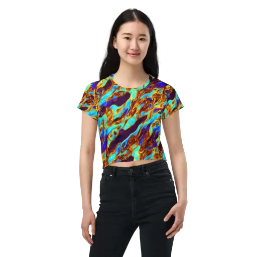 Liquid Supernova on a Crop Tee