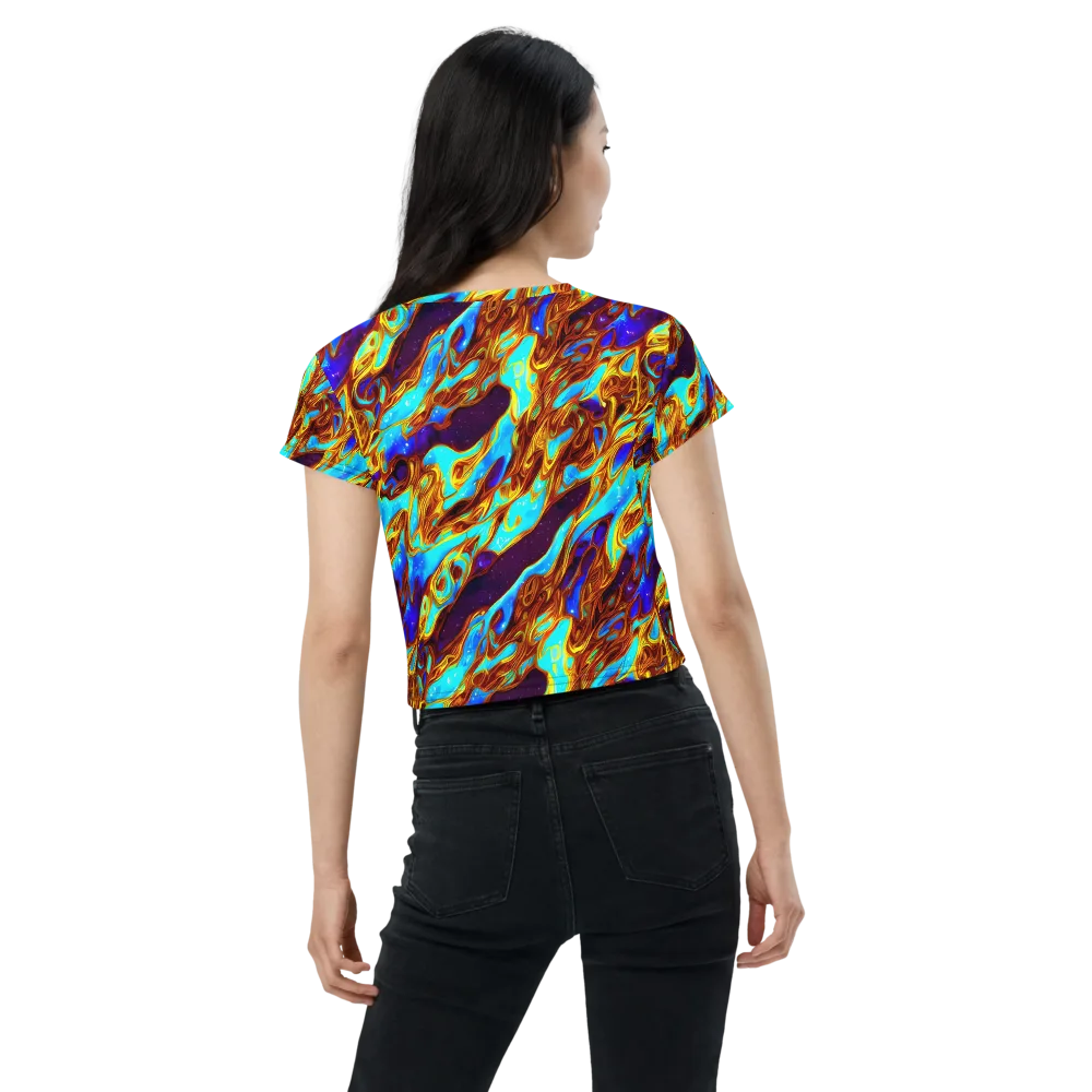 Liquid Supernova on Crop Tee — Back