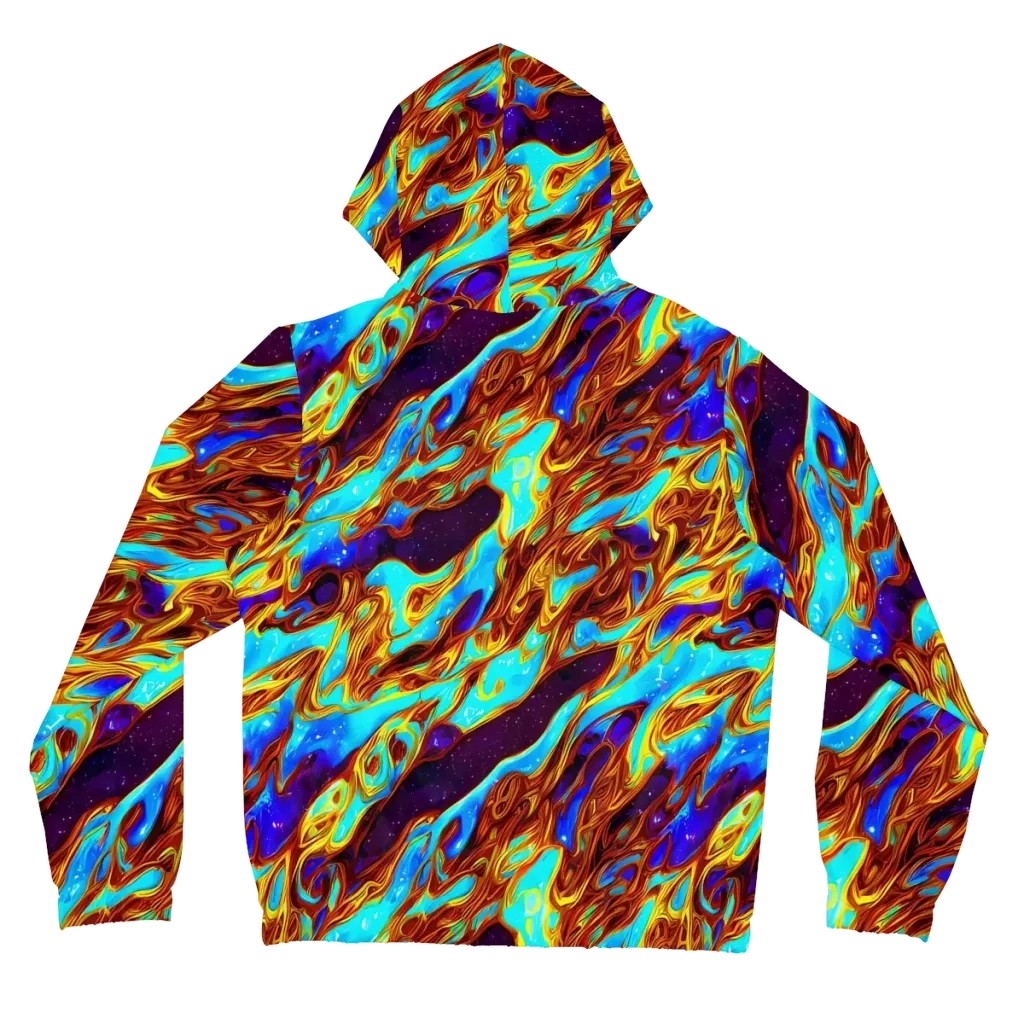 Liquid Supernova on Women's Full-Zip Hoodie — Back