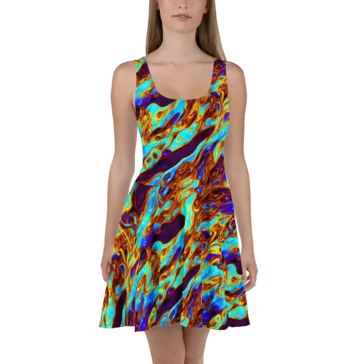 Liquid Supernova on a Skater Dress