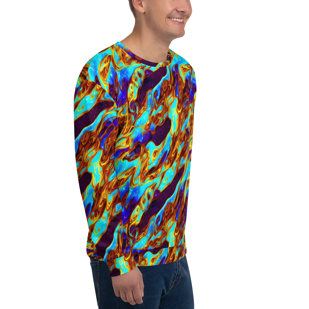 Liquid Supernova on Sweatshirt — Right Front