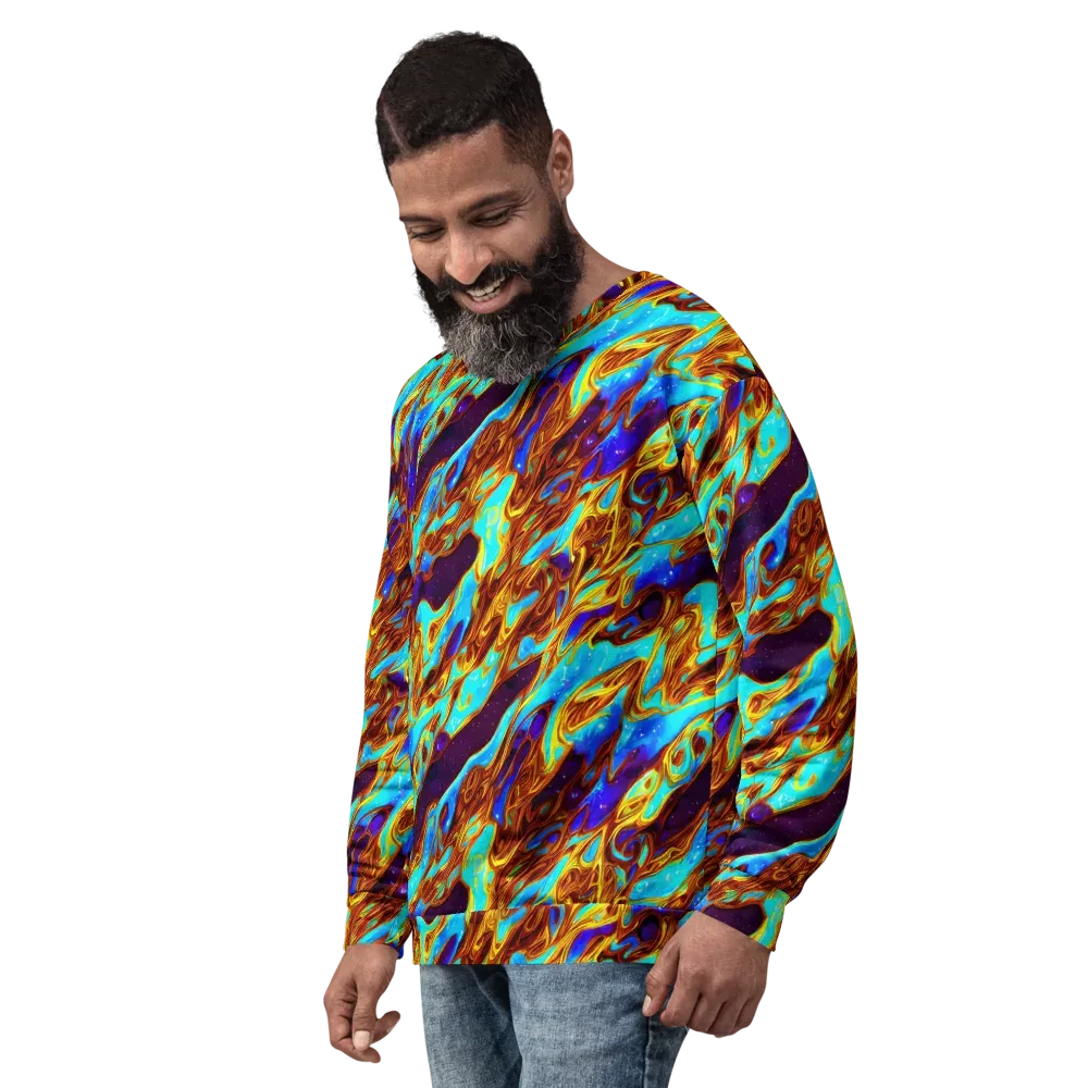 Liquid Supernova on Sweatshirt — Left Front
