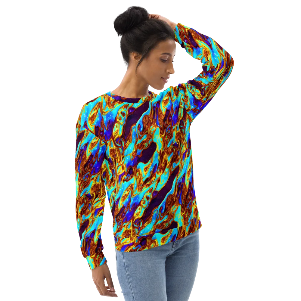 Liquid Supernova on Sweatshirt — Right Front