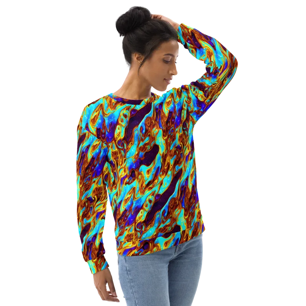 Liquid Supernova on Sweatshirt — Right Front
