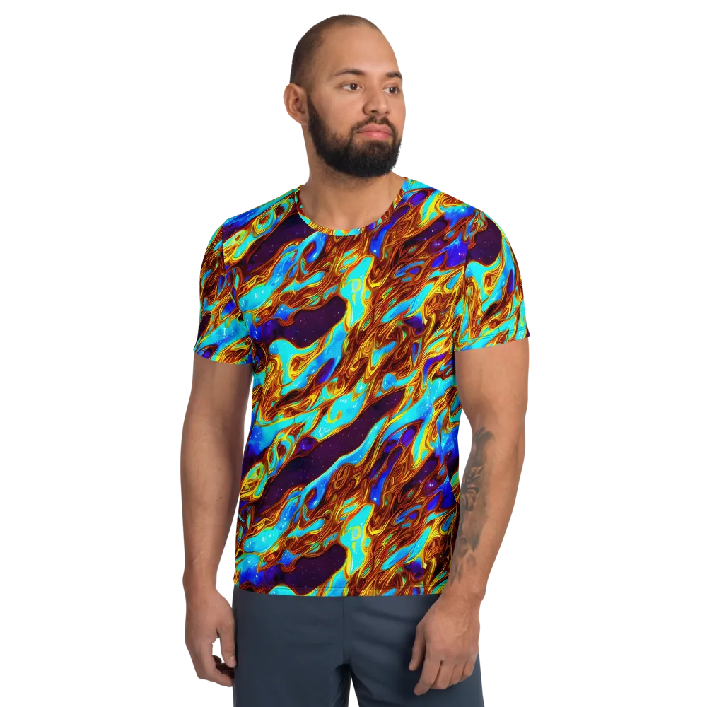 Liquid Supernova on Men's Athletic T-Shirt — Front