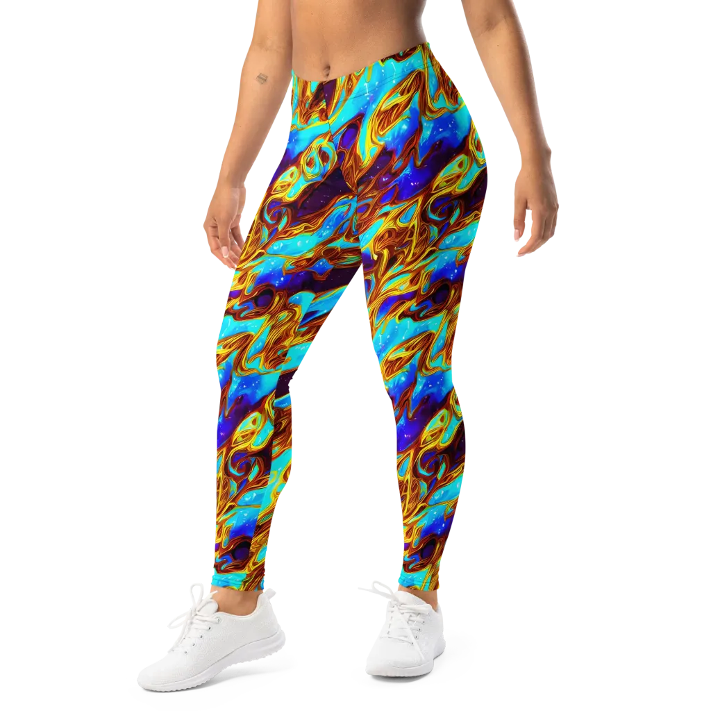 Liquid Supernova on Leggings — Left Front
