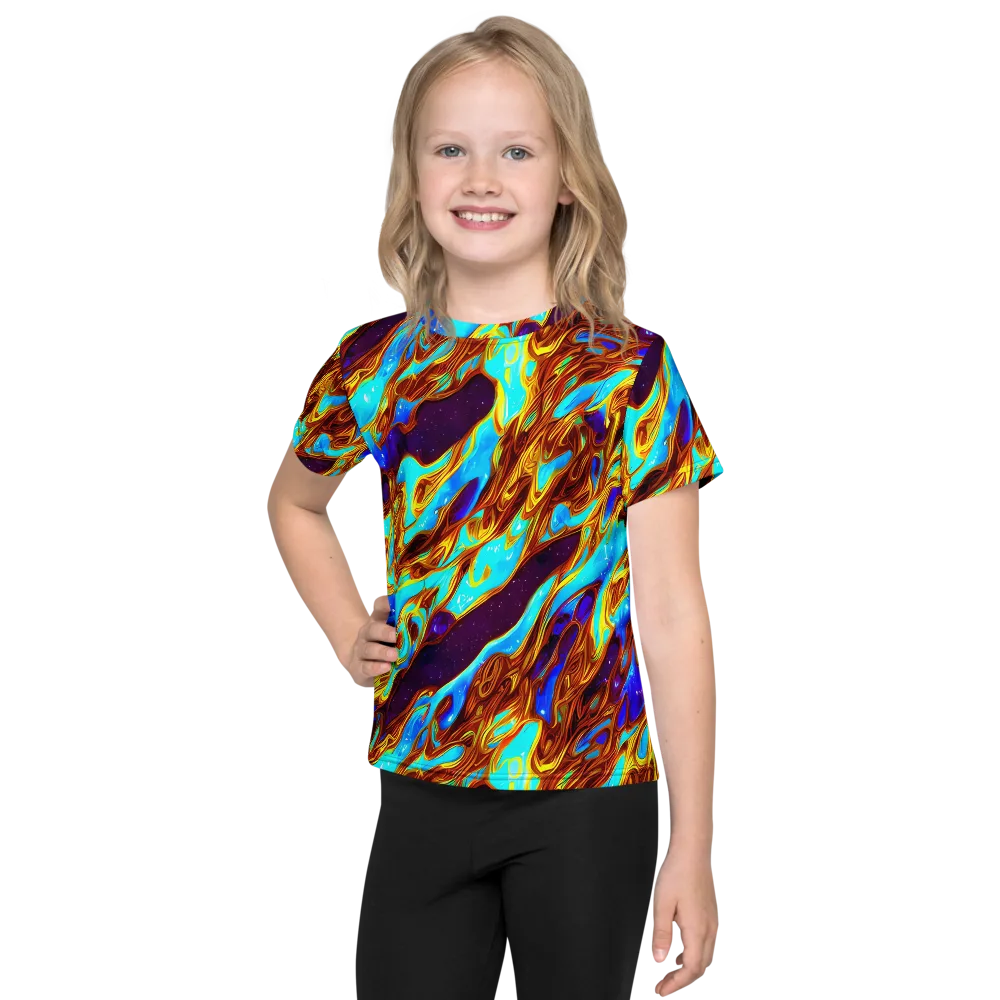 Liquid Supernova on Kids Crew Neck T-Shirt — Front