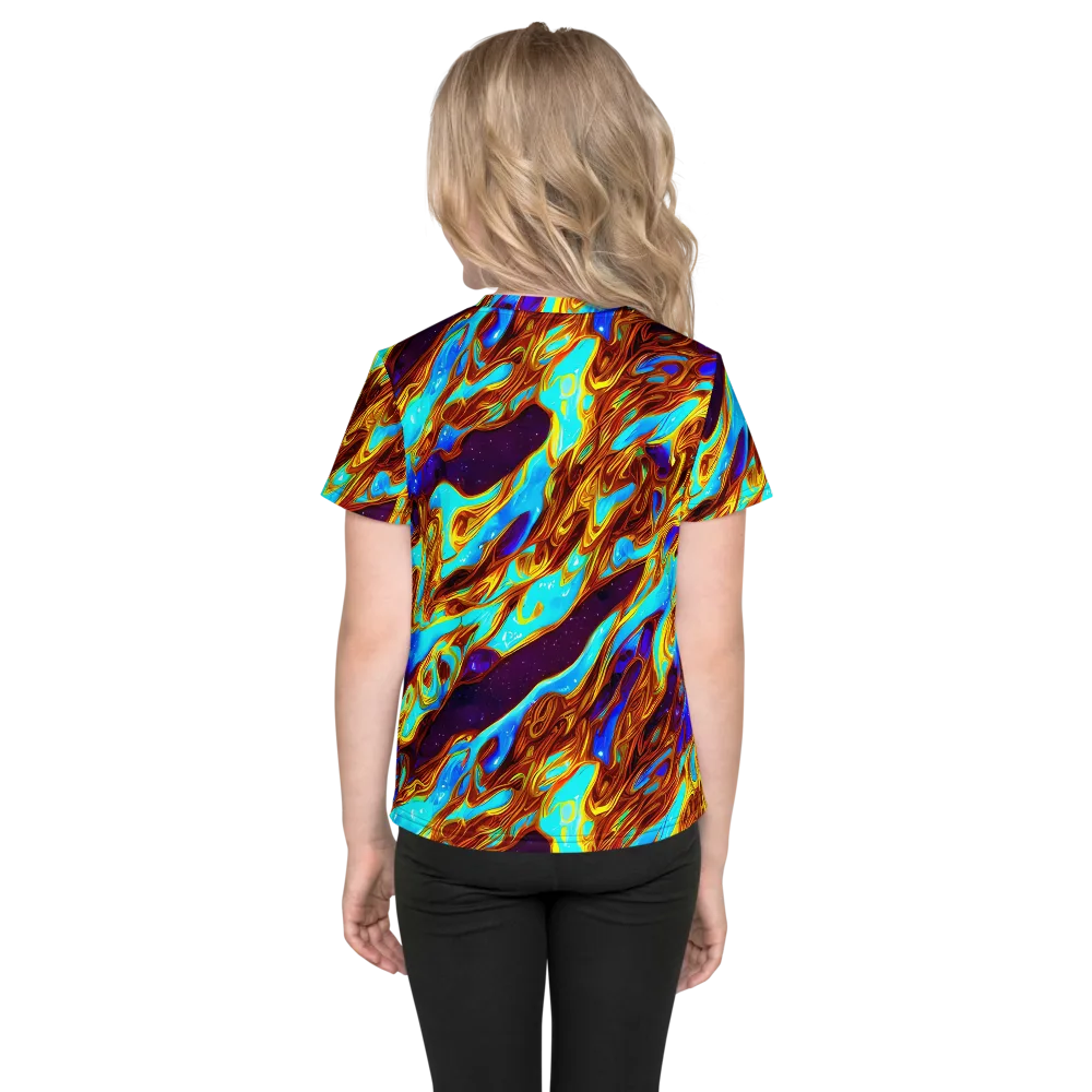 Liquid Supernova on Kids Crew Neck T-Shirt — Back