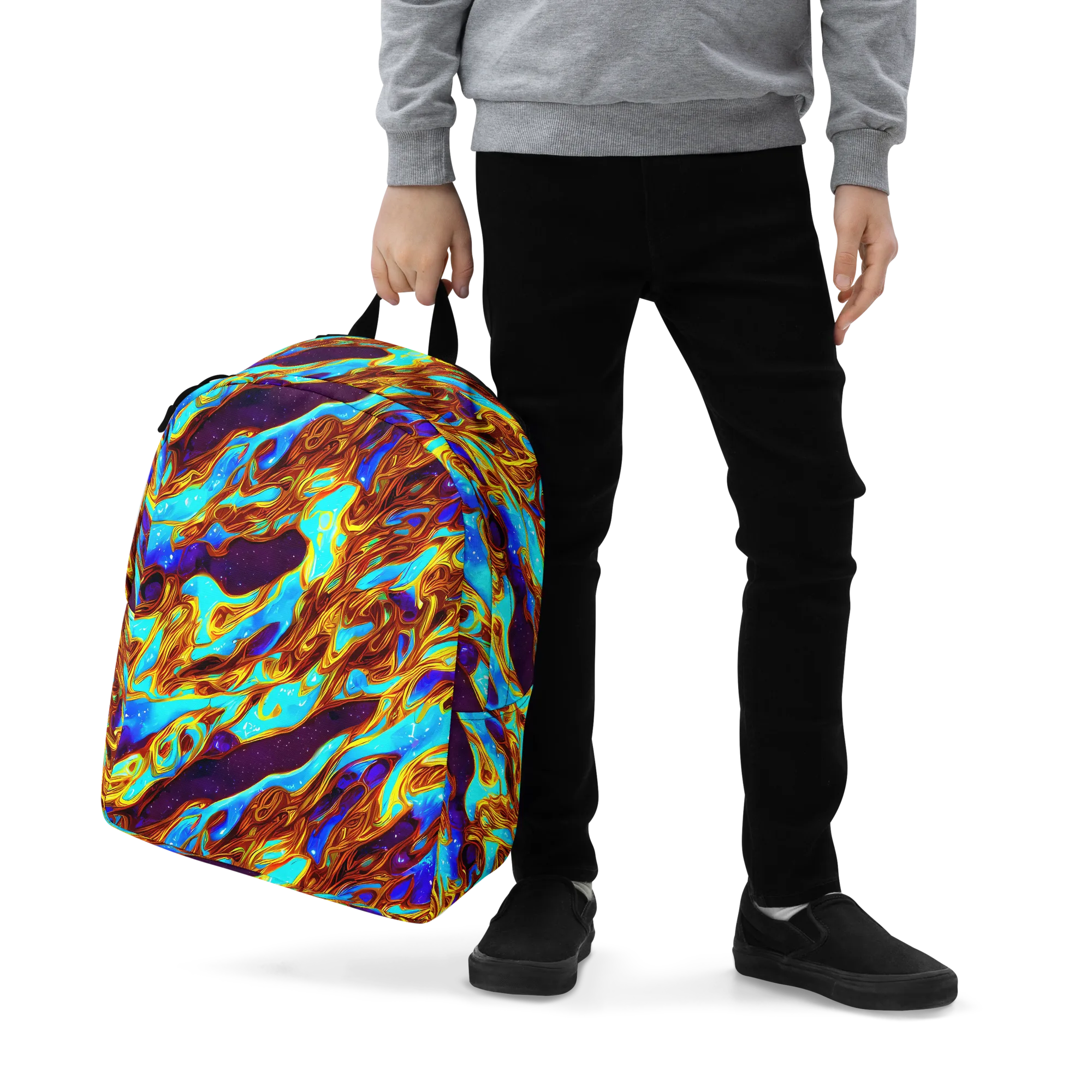 Liquid Supernova on Minimalist Backpack — Zoomed-in