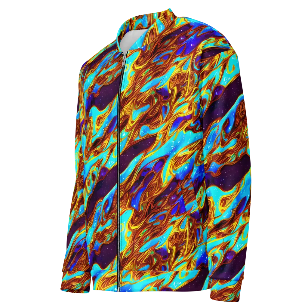 Liquid Supernova on Bomber Jacket — Left Front