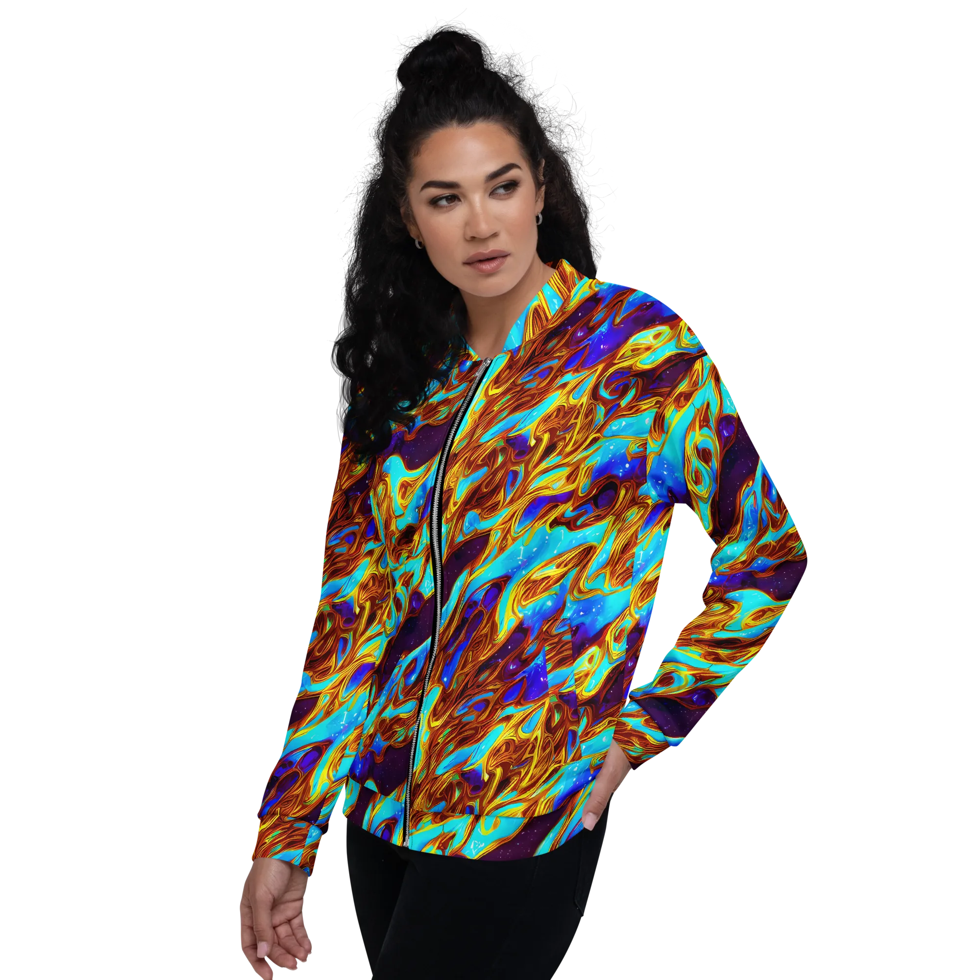 Liquid Supernova on Bomber Jacket — Left
