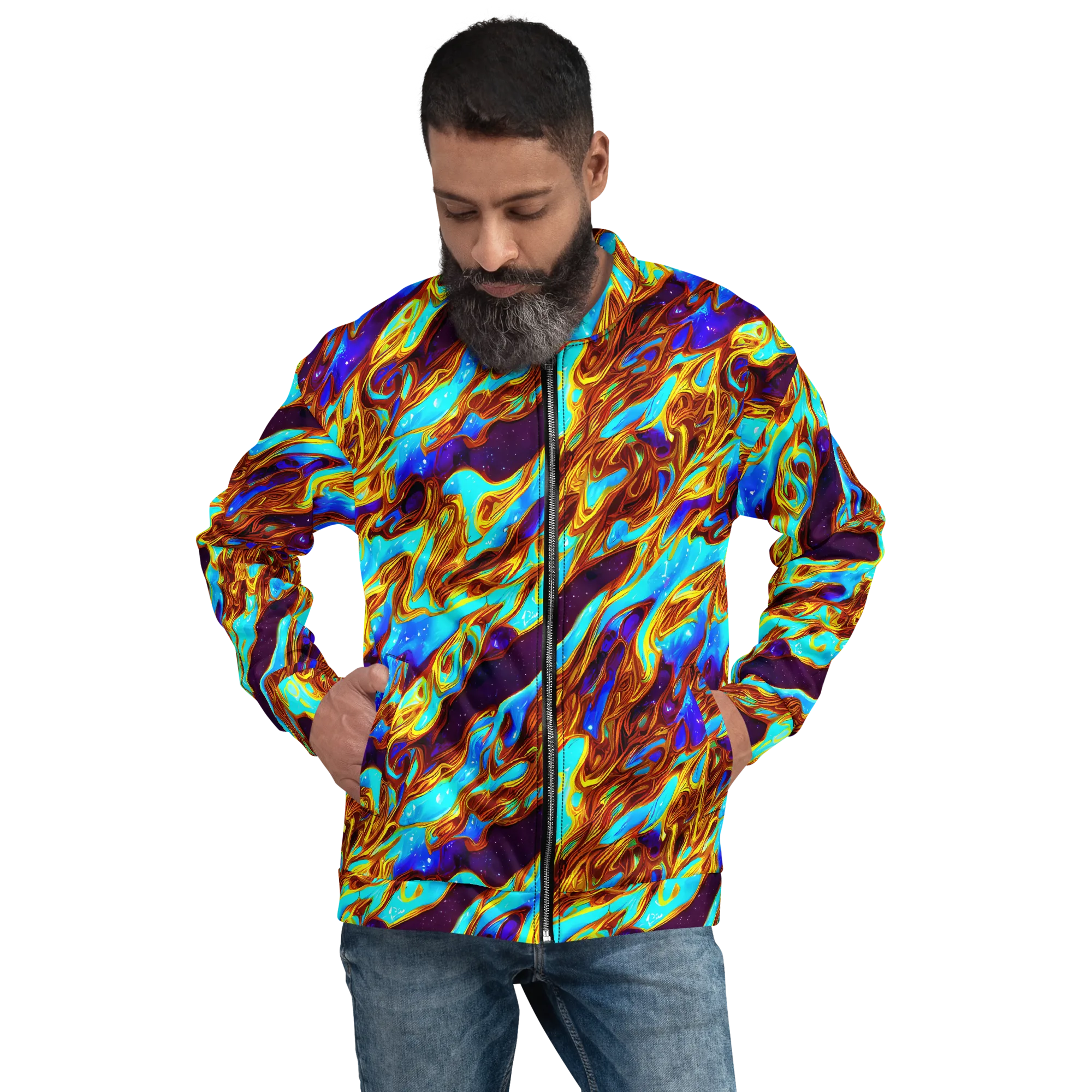 Liquid Supernova on Bomber Jacket — Front