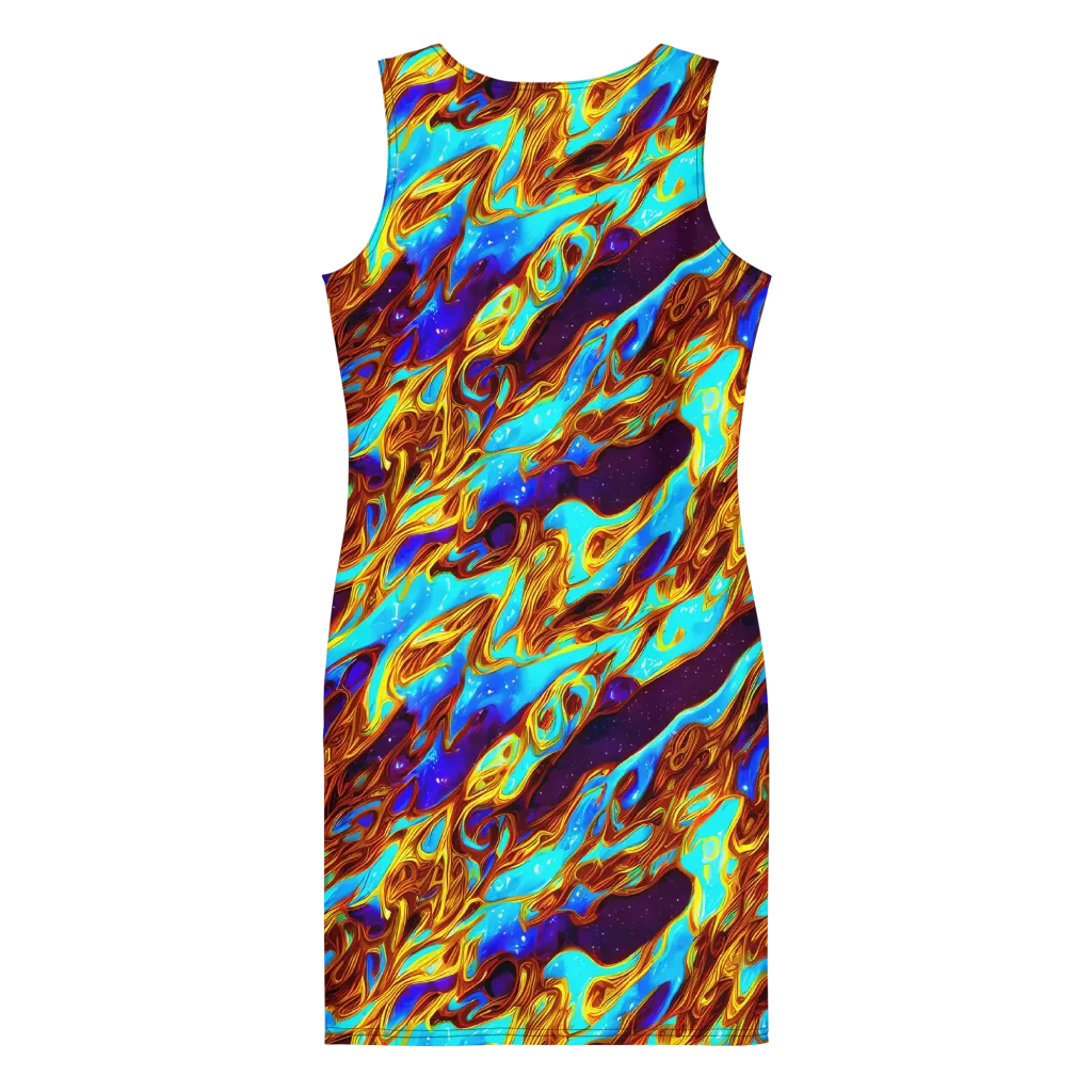 Liquid Supernova on Bodycon Dress — Back