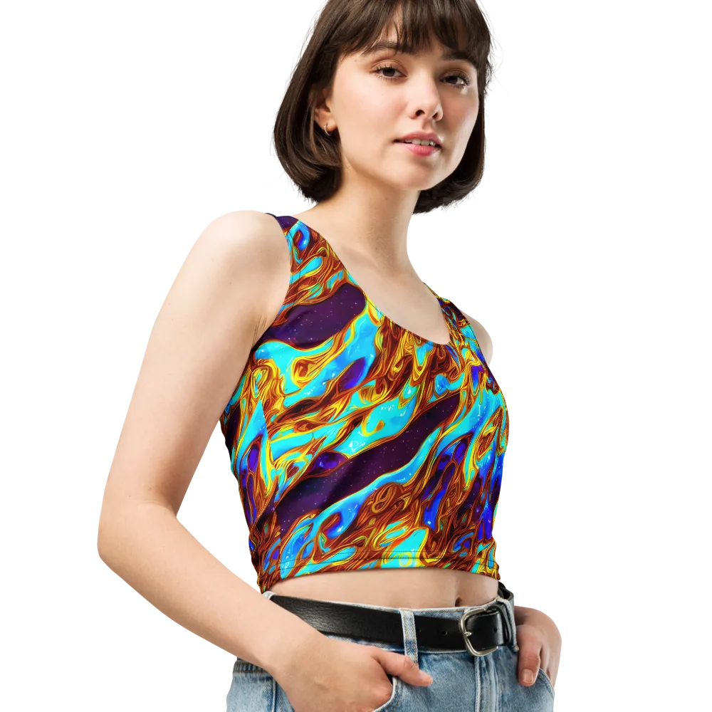 Liquid Supernova on Crop Top — Right Front