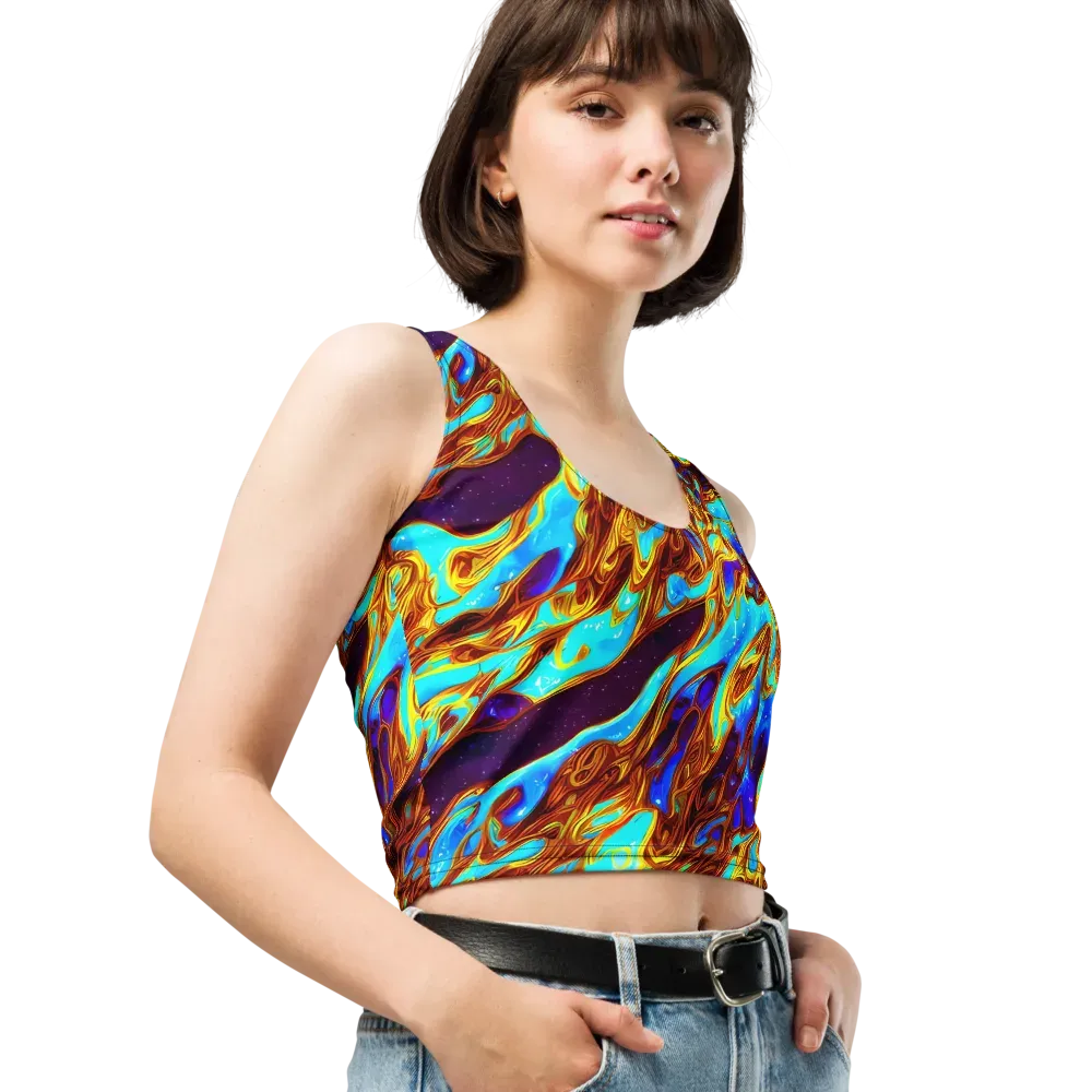 Liquid Supernova on Crop Top — Right Front