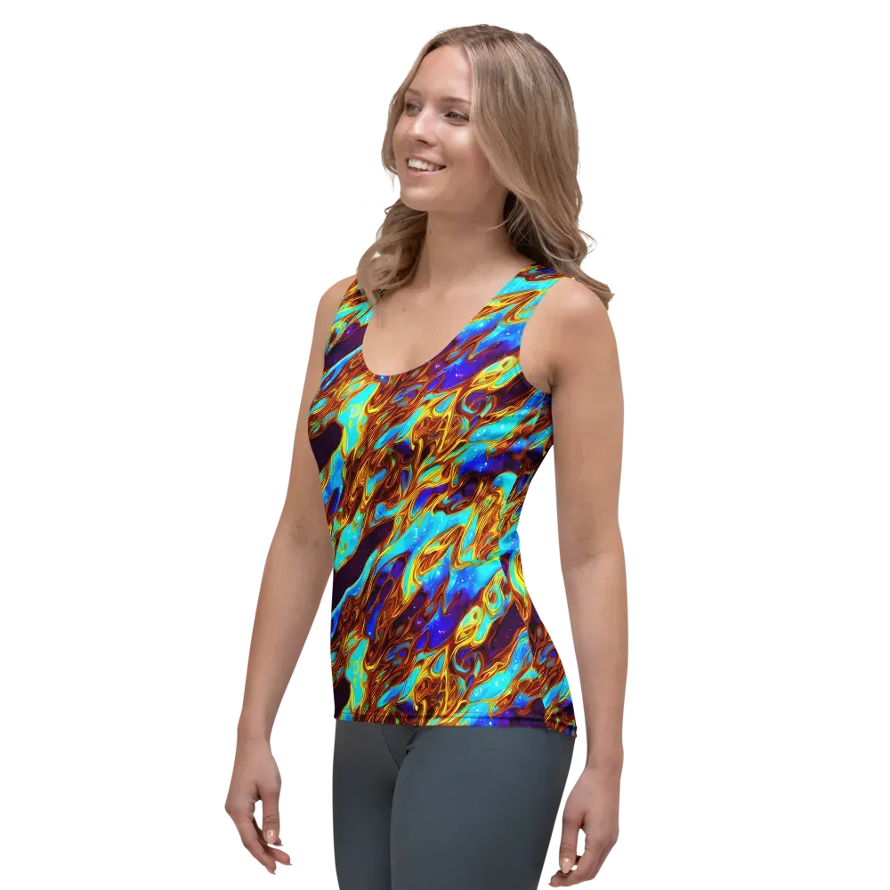 Liquid Supernova on Women's Tank Top — Left Front