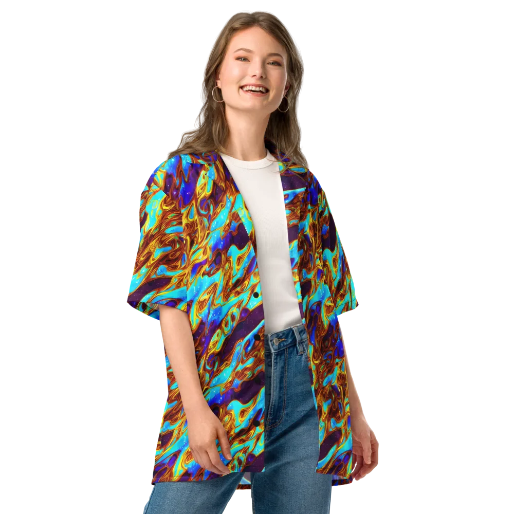 Liquid Supernova on Button Shirt — Front